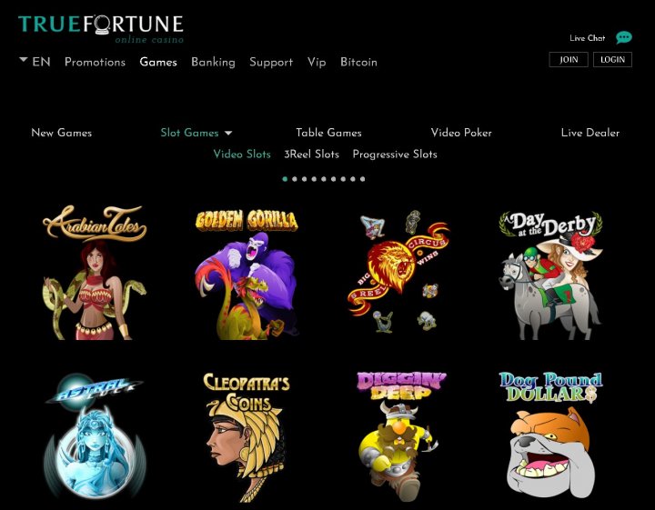 True Fortune Casino Review Bonuses, Promotions, Games